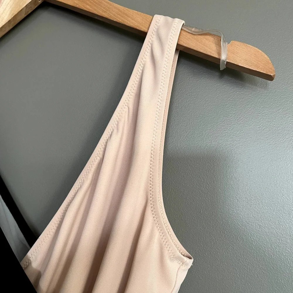 Solid and Striped The‎ Ballerina Color-Block Swimsuit Black Nude Bordeaux Combo